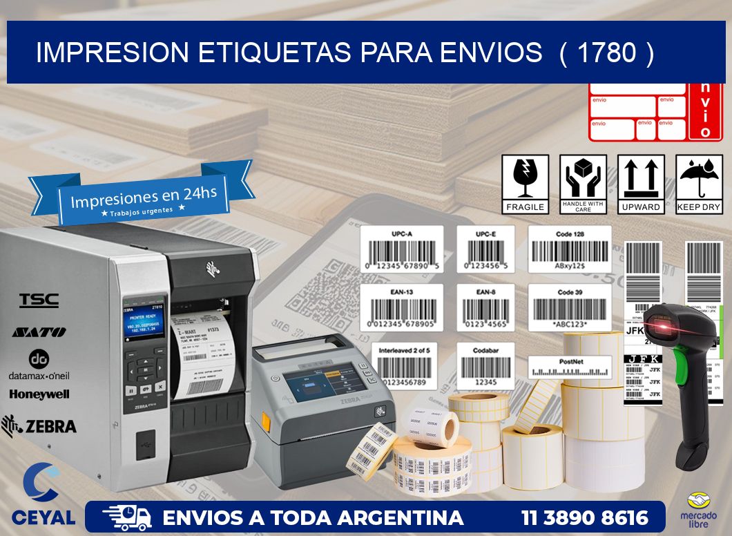 impresion etiquetas para envios  ( 1780 )