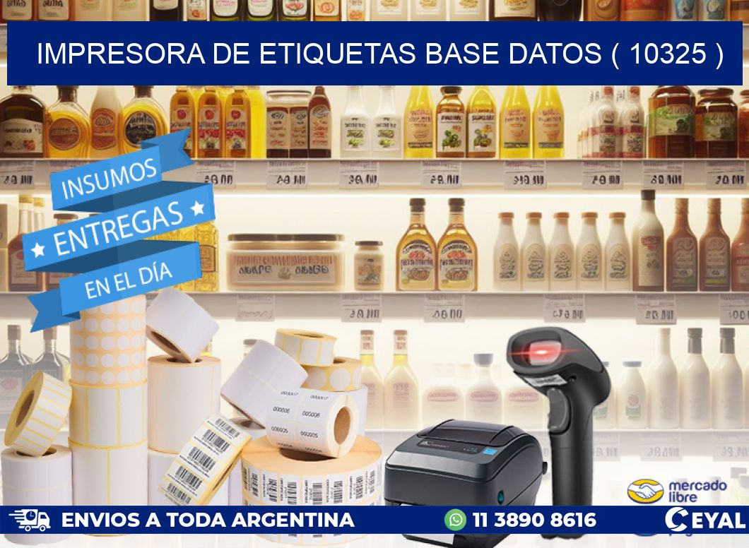 impresora de etiquetas base datos ( 10325 )