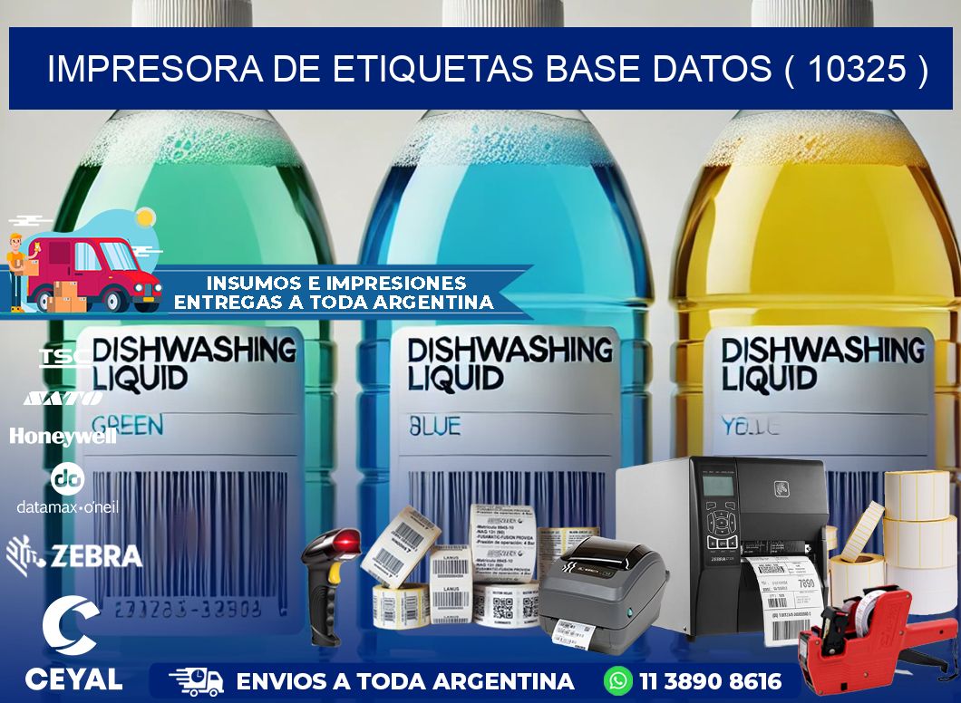 impresora de etiquetas base datos ( 10325 )