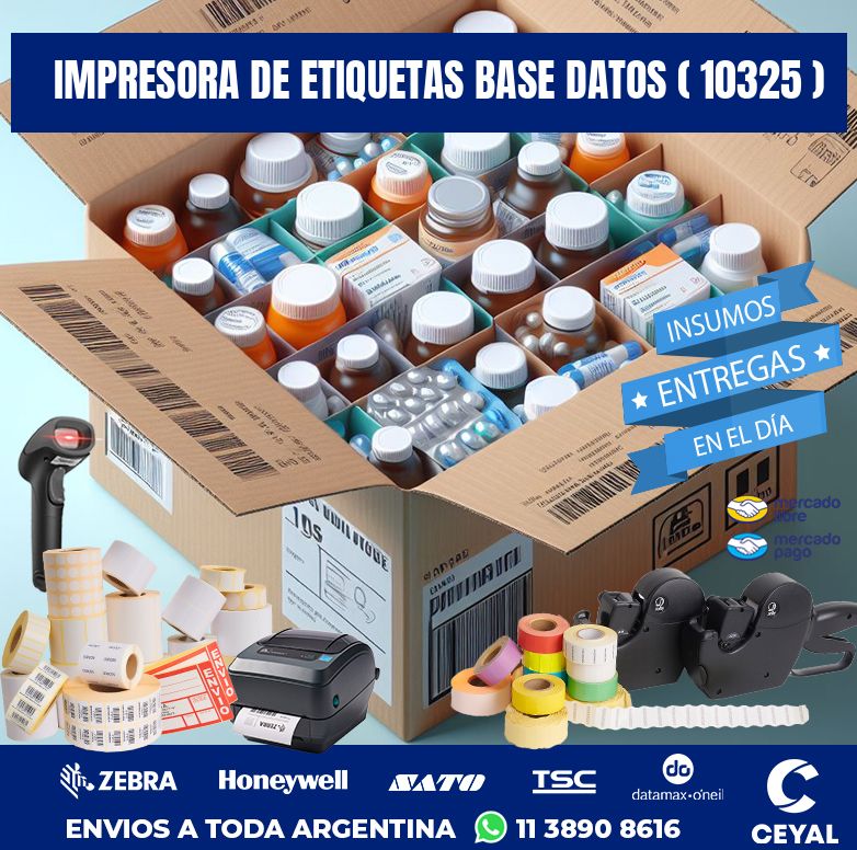impresora de etiquetas base datos ( 10325 )