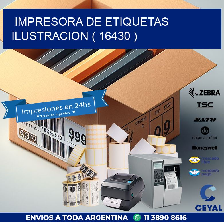 impresora de etiquetas ilustracion ( 16430 )