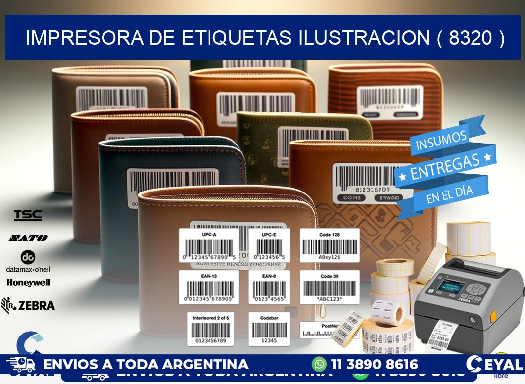 impresora de etiquetas ilustracion ( 8320 )