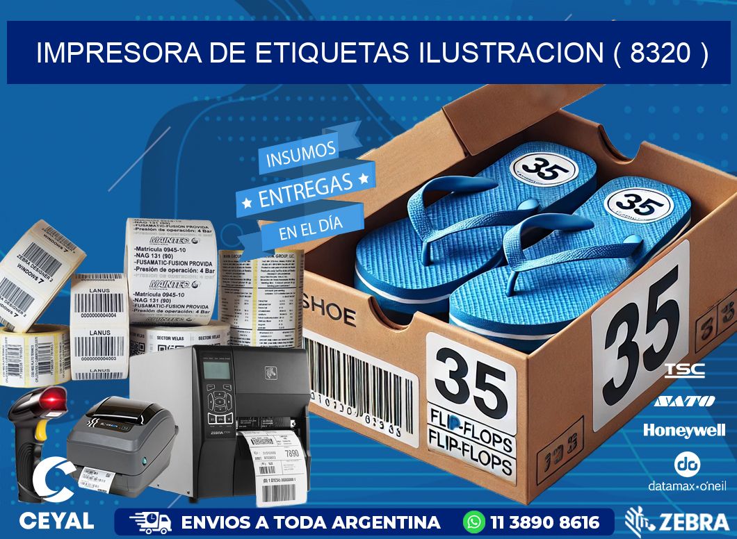 impresora de etiquetas ilustracion ( 8320 )