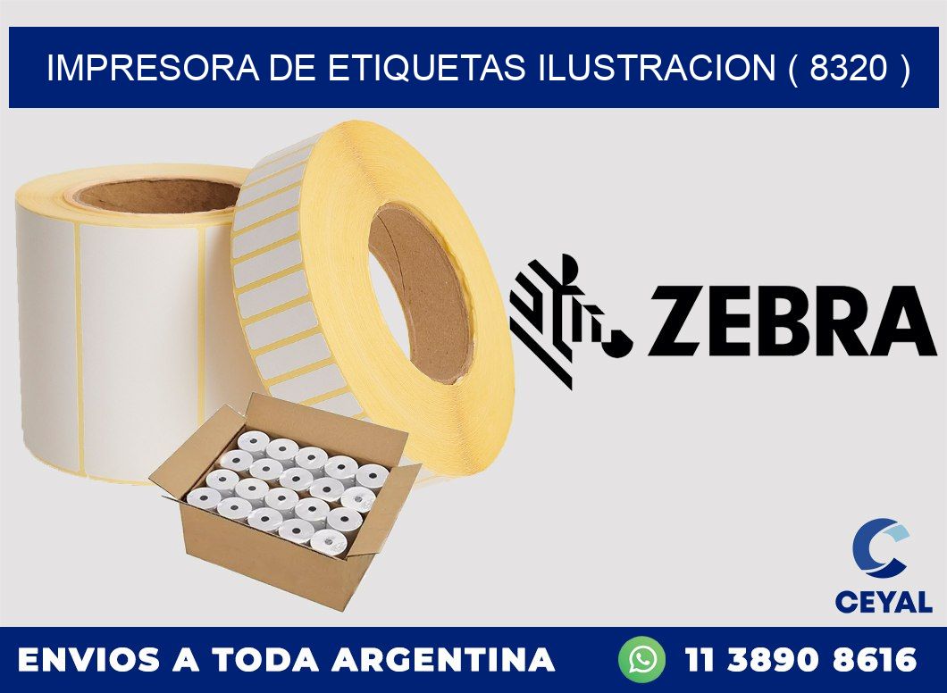 impresora de etiquetas ilustracion ( 8320 )