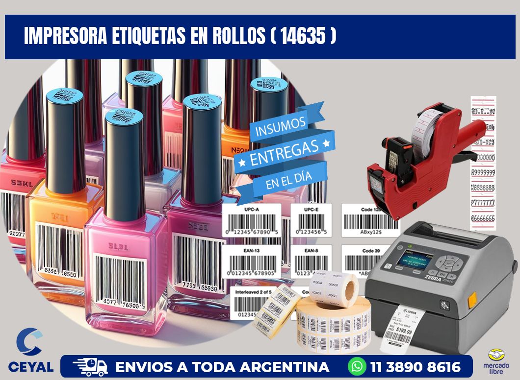 impresora etiquetas en rollos ( 14635 )