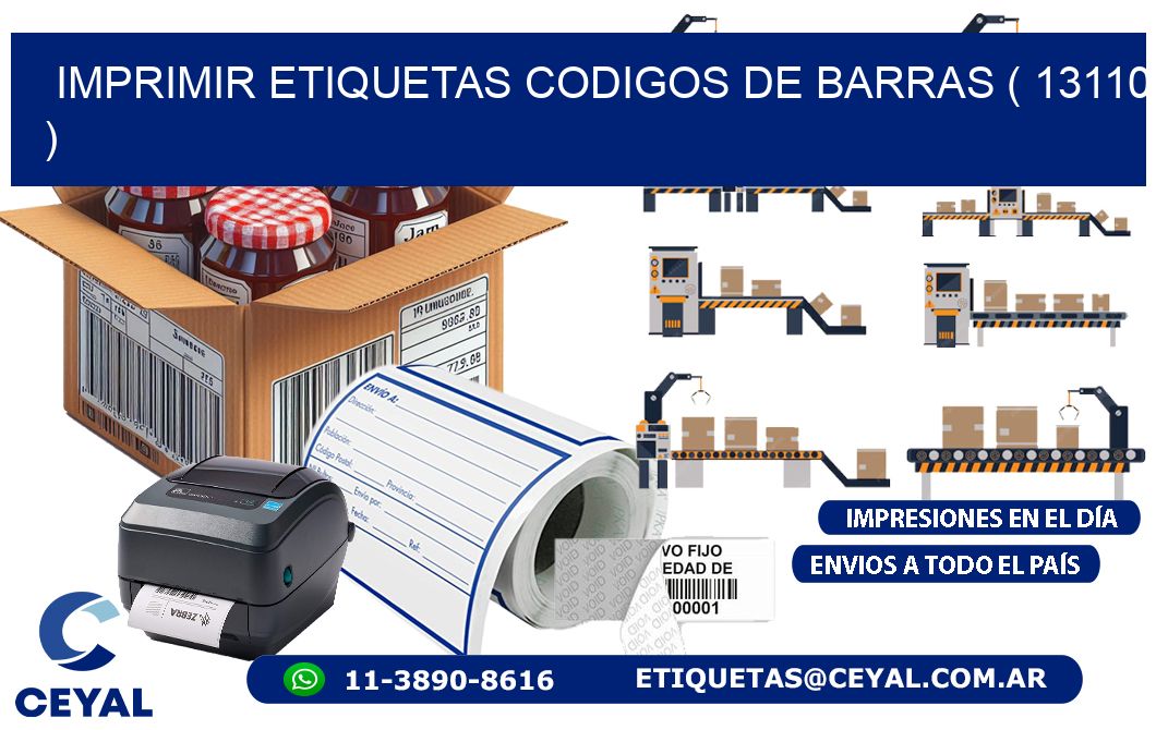 imprimir etiquetas codigos de barras ( 13110 )