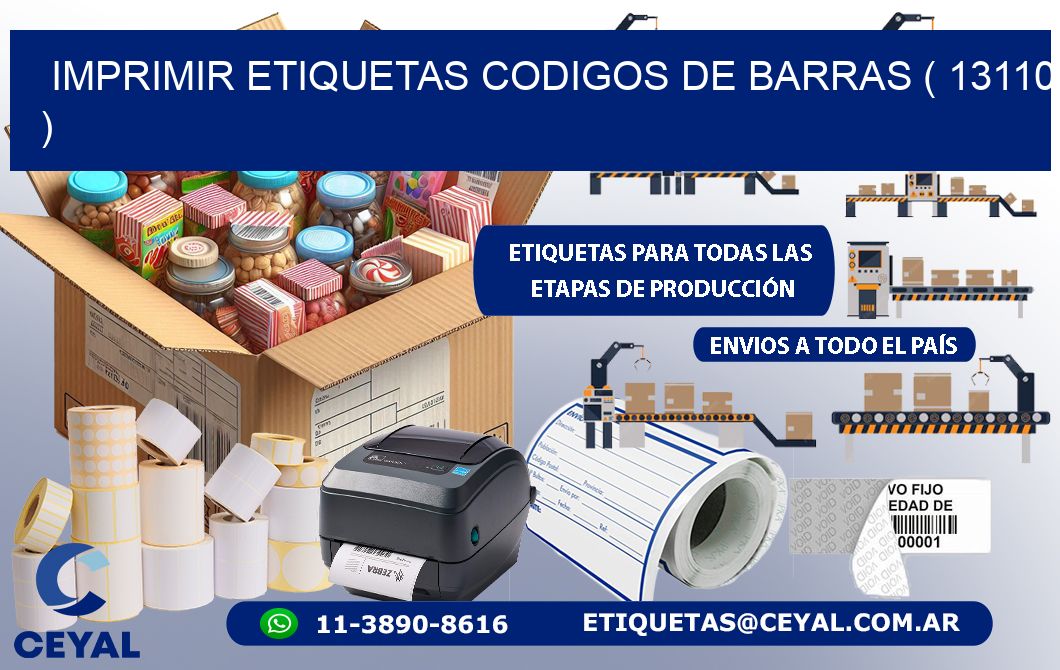 imprimir etiquetas codigos de barras ( 13110 )