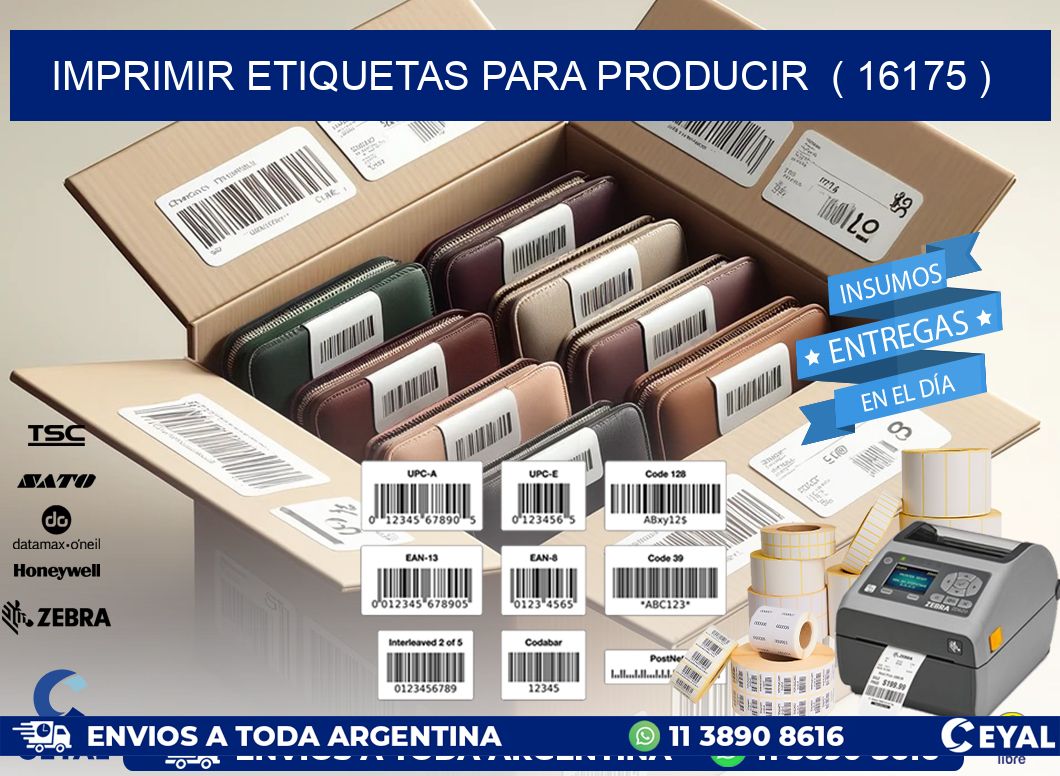 imprimir etiquetas para producir  ( 16175 )