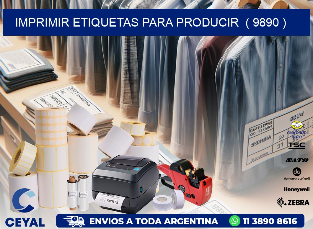 imprimir etiquetas para producir  ( 9890 )