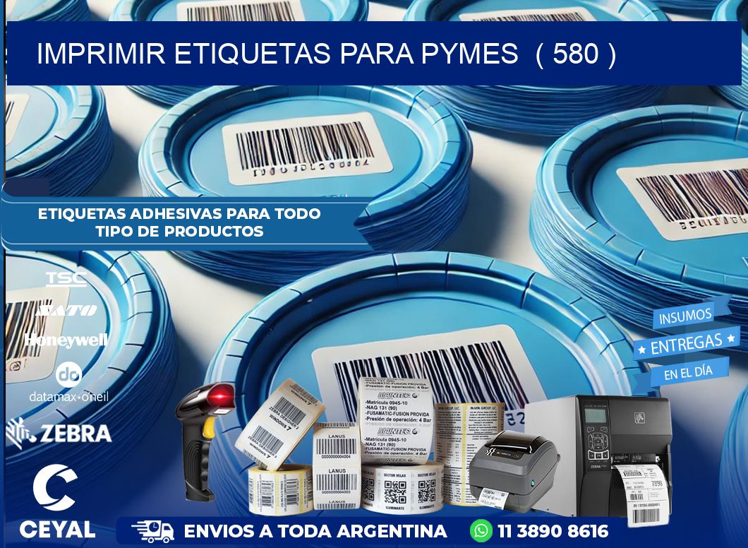 imprimir etiquetas para pymes  ( 580 )