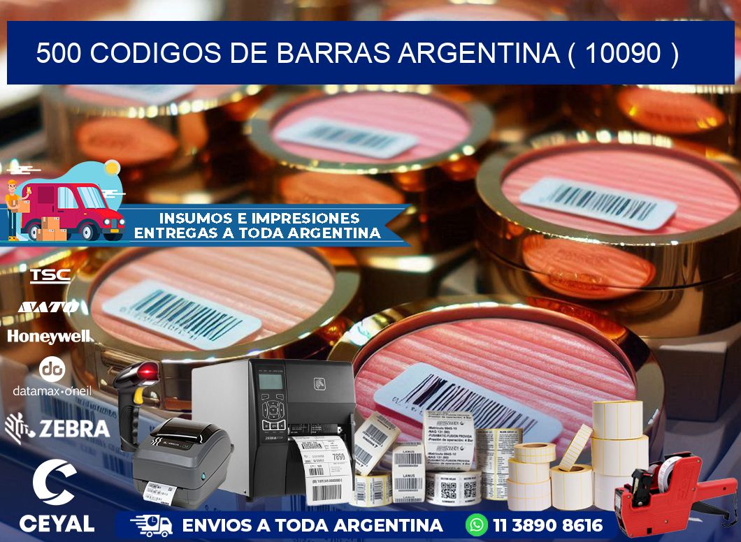 500 codigos de barras argentina ( 10090 )