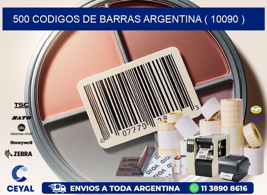 500 codigos de barras argentina ( 10090 )