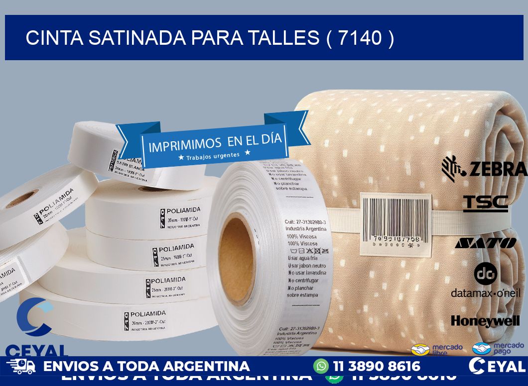 CINTA SATINADA PARA TALLES ( 7140 )