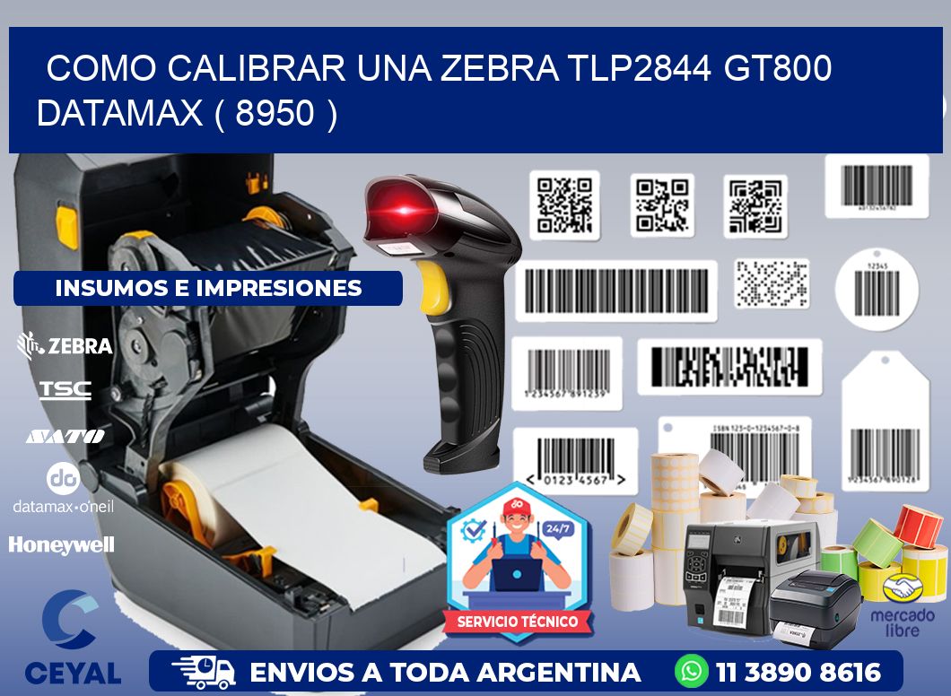 COMO CALIBRAR UNA ZEBRA TLP2844 GT800 DATAMAX ( 8950 )