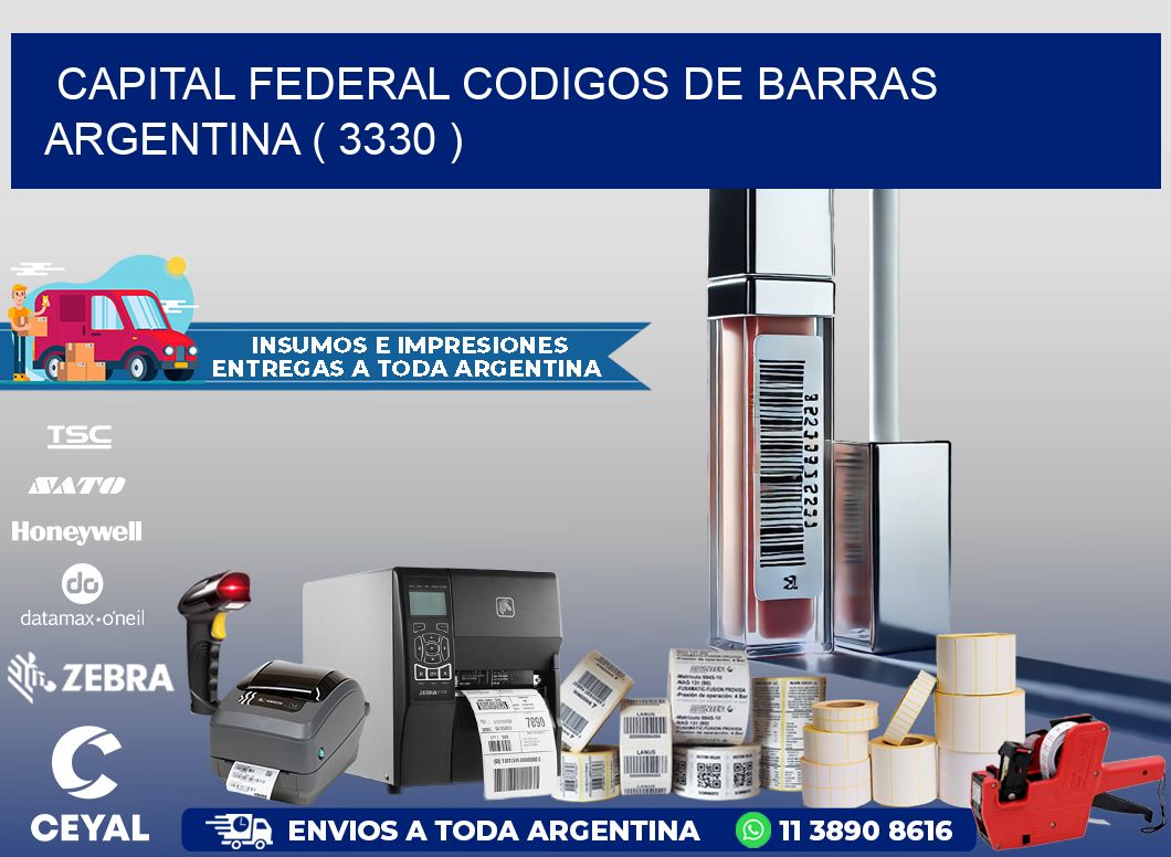 Capital federal codigos de barras argentina ( 3330 )