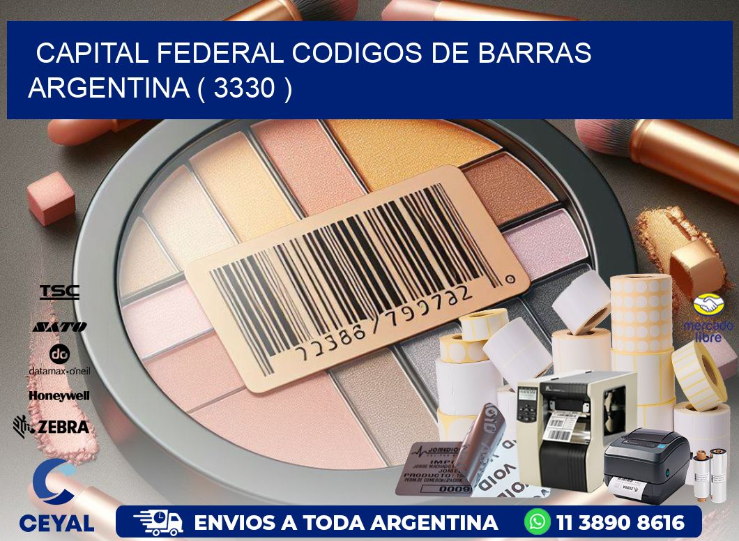 Capital federal codigos de barras argentina ( 3330 )