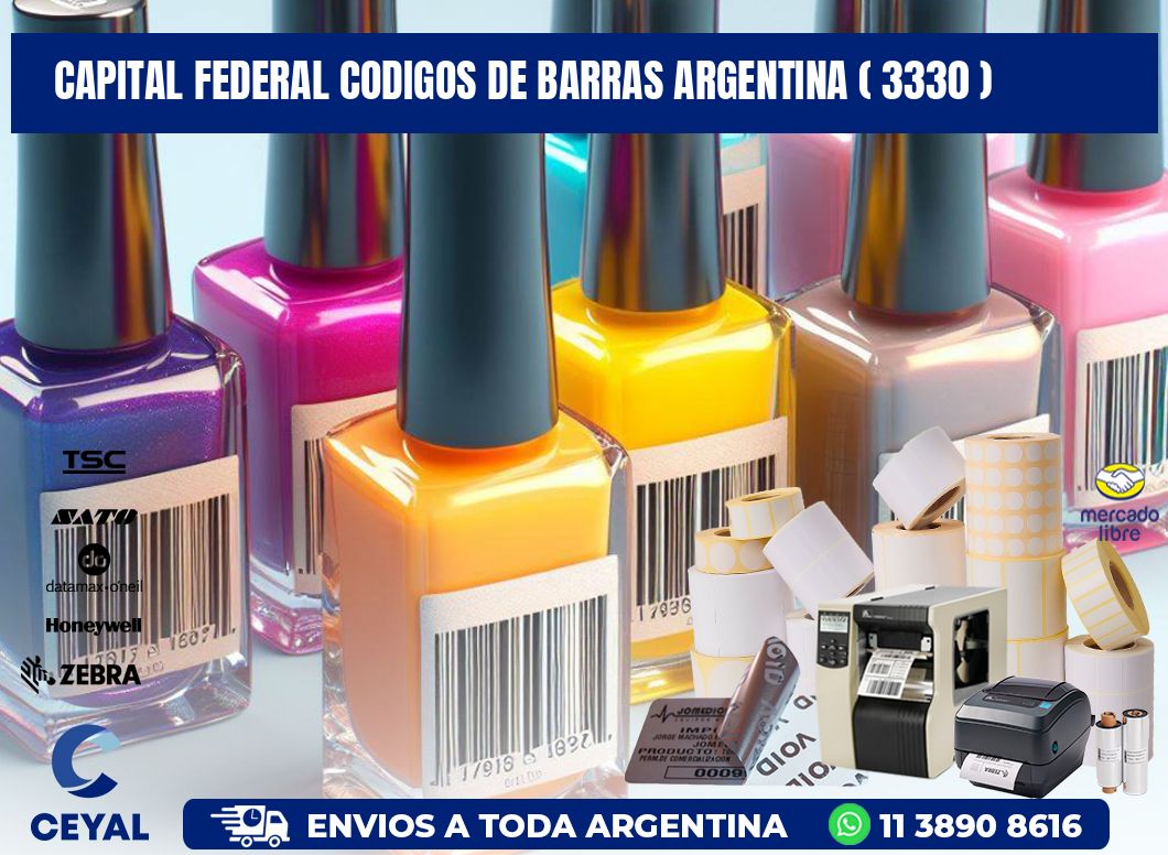 Capital federal codigos de barras argentina ( 3330 )