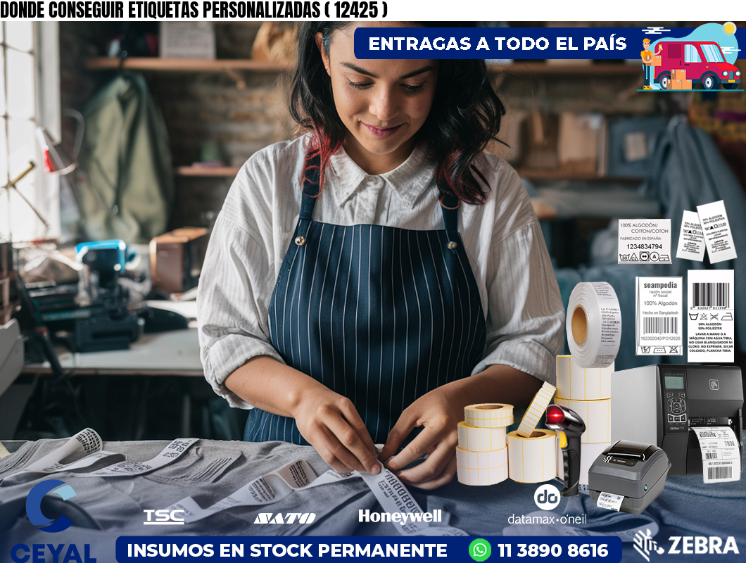 DONDE CONSEGUIR ETIQUETAS PERSONALIZADAS ( 12425 )