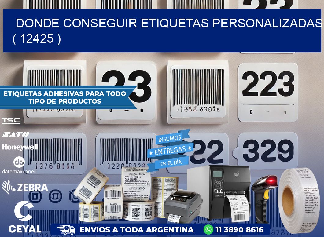 DONDE CONSEGUIR ETIQUETAS PERSONALIZADAS ( 12425 )