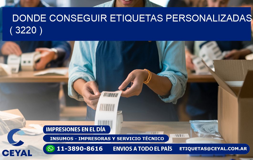 DONDE CONSEGUIR ETIQUETAS PERSONALIZADAS ( 3220 )