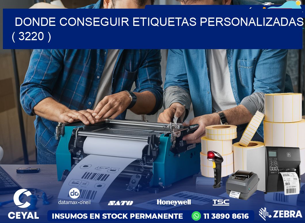 DONDE CONSEGUIR ETIQUETAS PERSONALIZADAS ( 3220 )