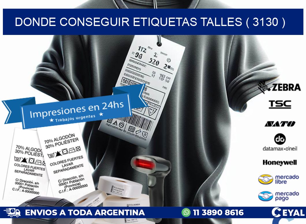 DONDE CONSEGUIR ETIQUETAS TALLES ( 3130 )