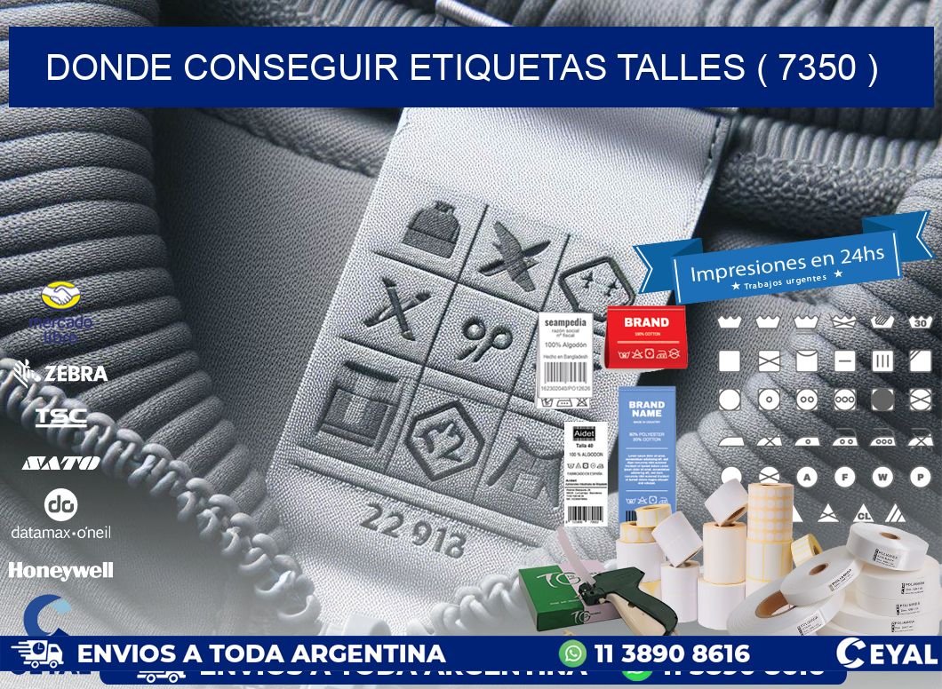 DONDE CONSEGUIR ETIQUETAS TALLES ( 7350 )
