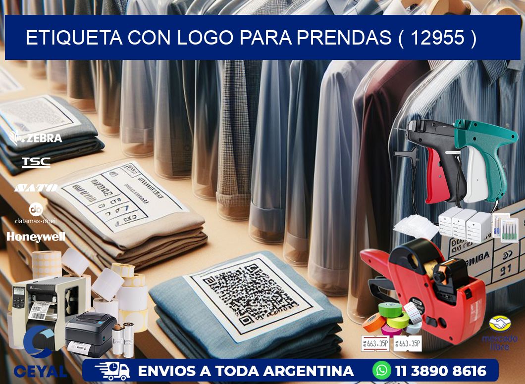 ETIQUETA CON LOGO PARA PRENDAS ( 12955 )