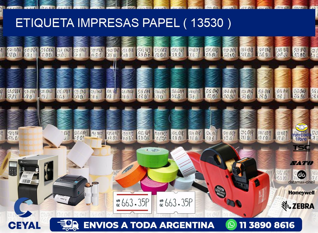ETIQUETA IMPRESAS PAPEL ( 13530 )