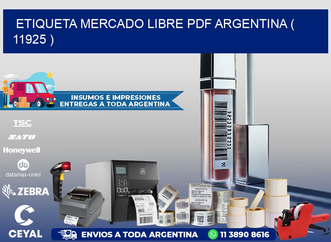 ETIQUETA MERCADO LIBRE PDF ARGENTINA ( 11925 )