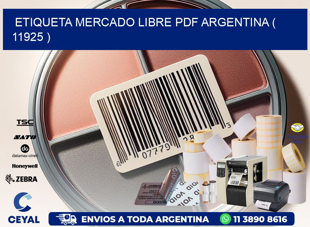 ETIQUETA MERCADO LIBRE PDF ARGENTINA ( 11925 )