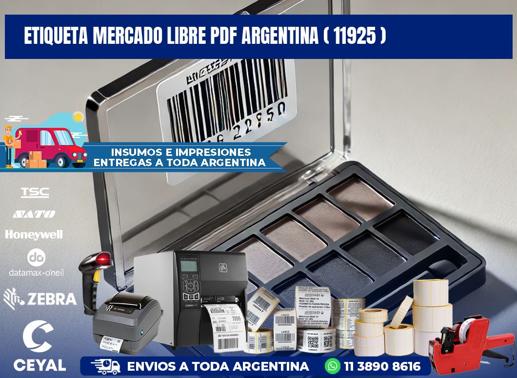ETIQUETA MERCADO LIBRE PDF ARGENTINA ( 11925 )