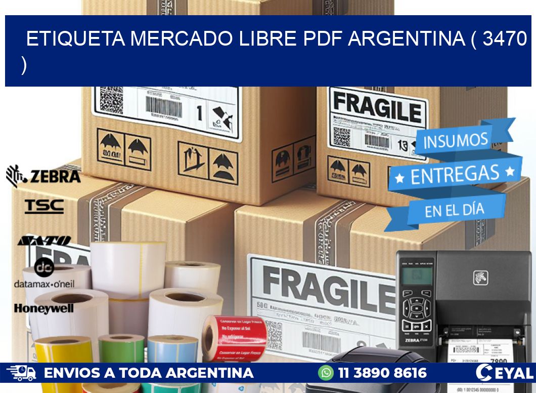 ETIQUETA MERCADO LIBRE PDF ARGENTINA ( 3470 )