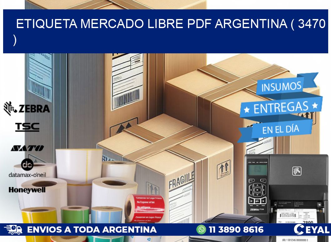 ETIQUETA MERCADO LIBRE PDF ARGENTINA ( 3470 )