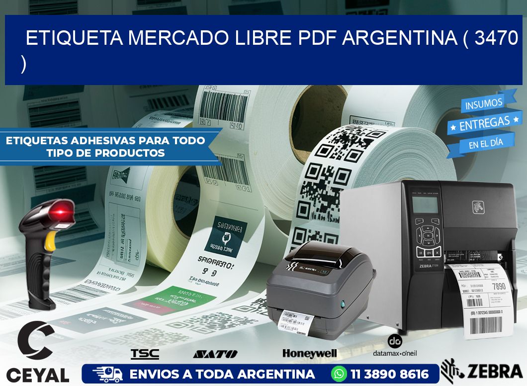 ETIQUETA MERCADO LIBRE PDF ARGENTINA ( 3470 )