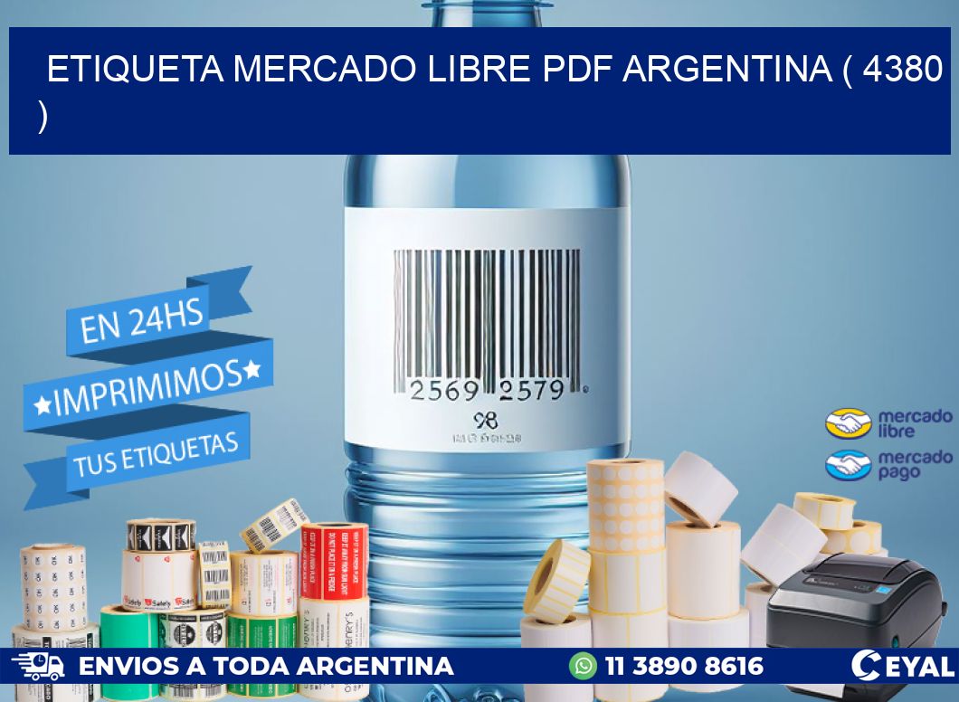 ETIQUETA MERCADO LIBRE PDF ARGENTINA ( 4380 )