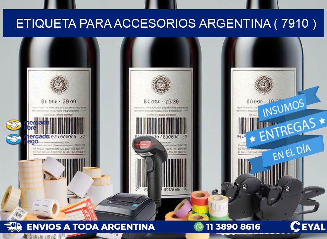ETIQUETA PARA ACCESORIOS ARGENTINA ( 7910 )