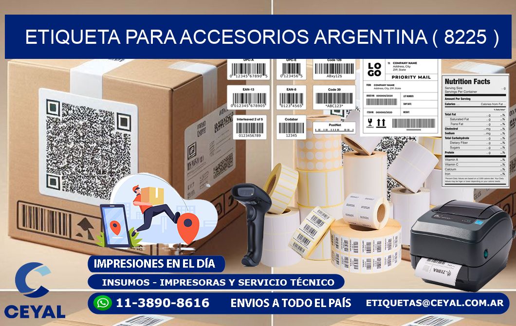ETIQUETA PARA ACCESORIOS ARGENTINA ( 8225 )