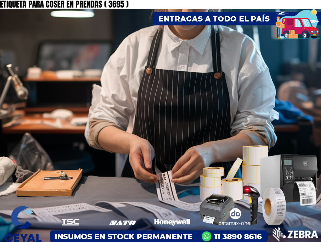 ETIQUETA PARA COSER EN PRENDAS ( 3695 )