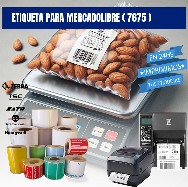 ETIQUETA PARA MERCADOLIBRE ( 7675 )