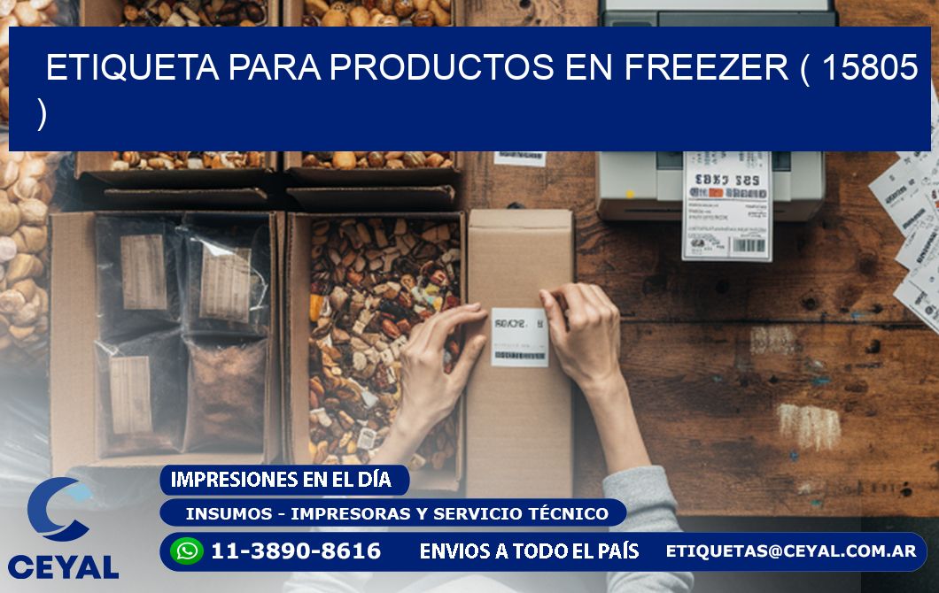 ETIQUETA PARA PRODUCTOS EN FREEZER ( 15805 )