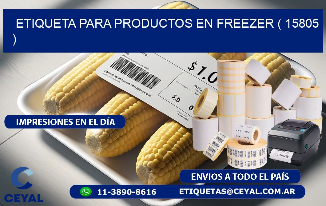 ETIQUETA PARA PRODUCTOS EN FREEZER ( 15805 )