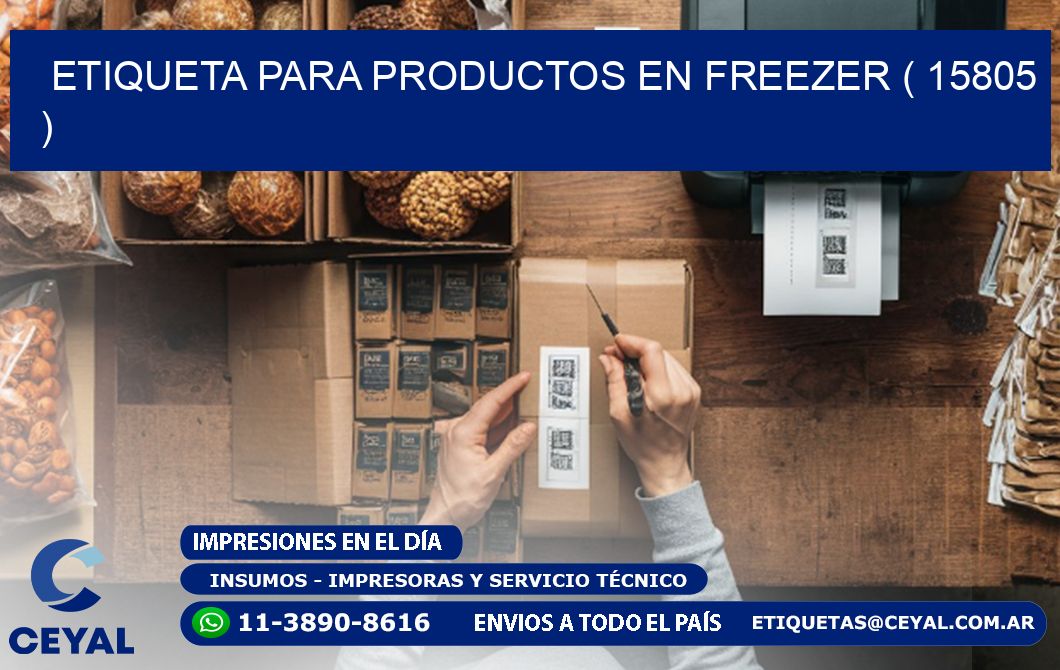 ETIQUETA PARA PRODUCTOS EN FREEZER ( 15805 )