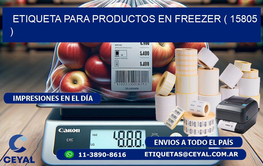 ETIQUETA PARA PRODUCTOS EN FREEZER ( 15805 )