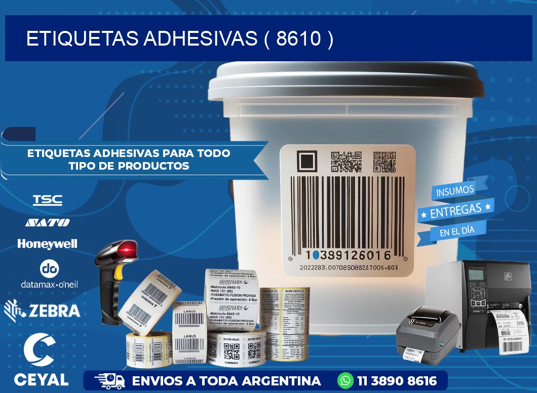 ETIQUETAS ADHESIVAS ( 8610 )