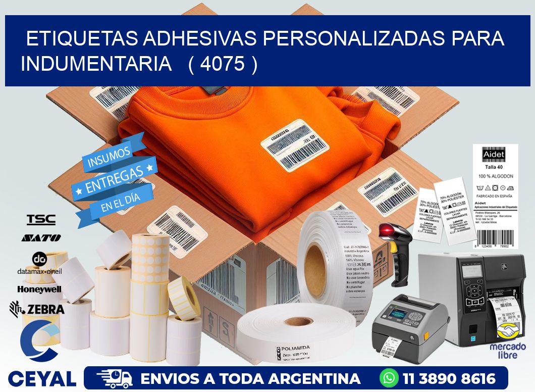 ETIQUETAS ADHESIVAS PERSONALIZADAS PARA INDUMENTARIA   ( 4075 )