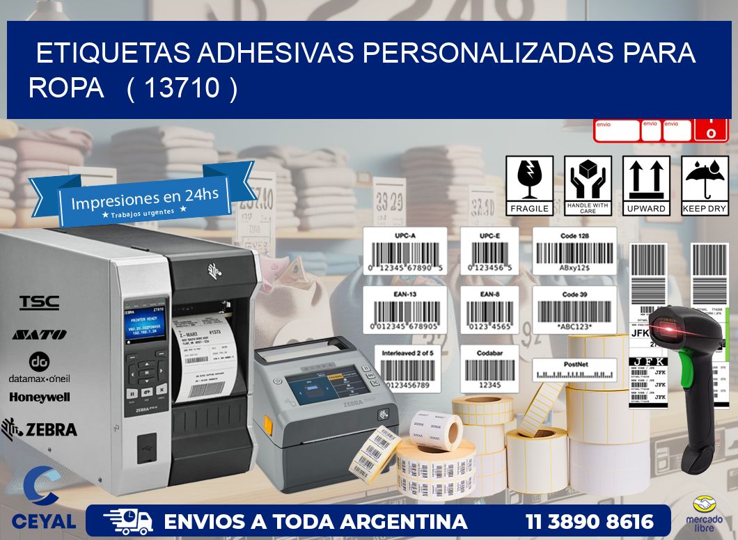 ETIQUETAS ADHESIVAS PERSONALIZADAS PARA ROPA   ( 13710 )