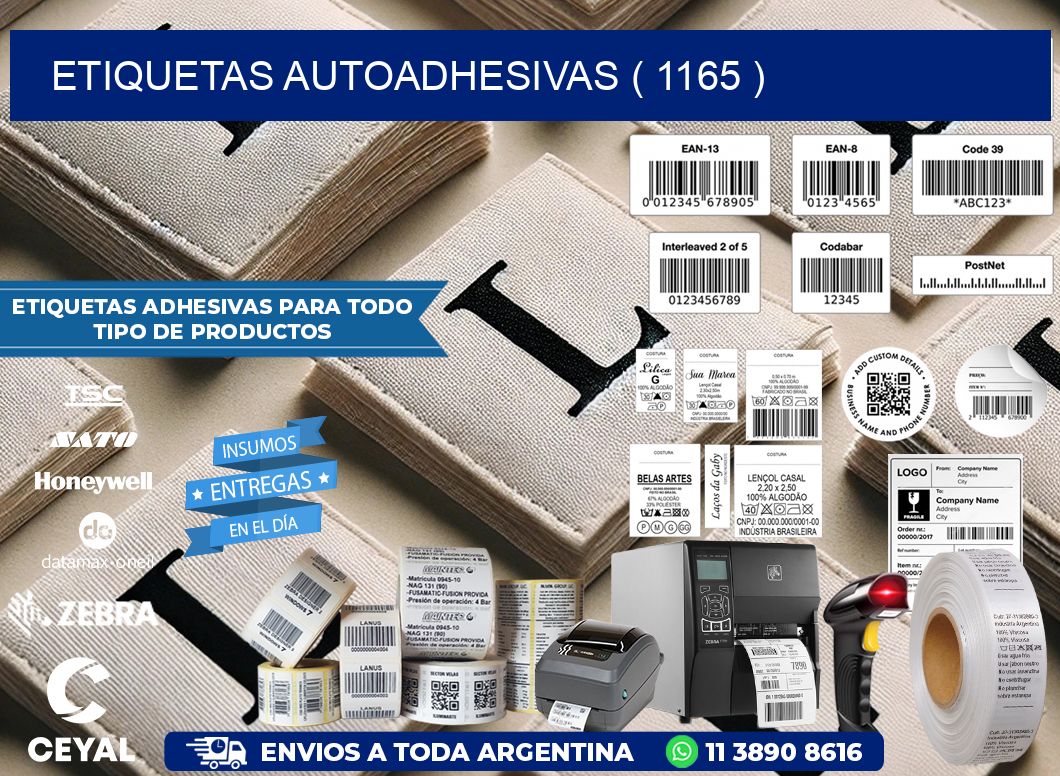 ETIQUETAS AUTOADHESIVAS ( 1165 )