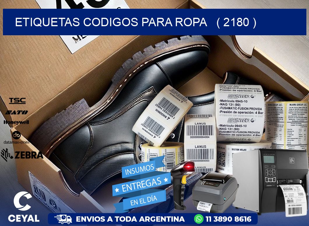 ETIQUETAS CODIGOS PARA ROPA   ( 2180 )
