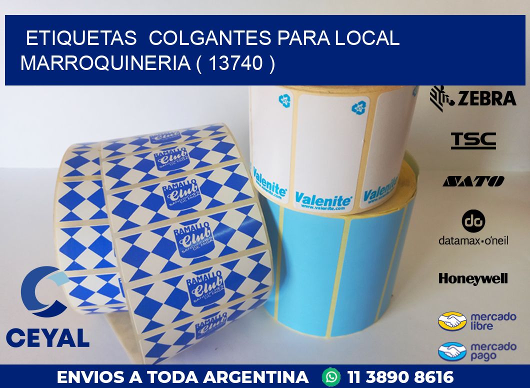 ETIQUETAS  COLGANTES PARA LOCAL MARROQUINERIA ( 13740 )
